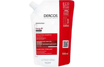 VICHY DERCOS - Тонизирующий шампунь против выпадения волос, 500 мл.